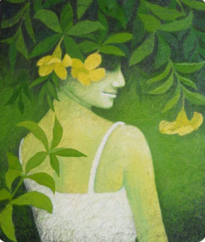 Girl Amongst Flowers