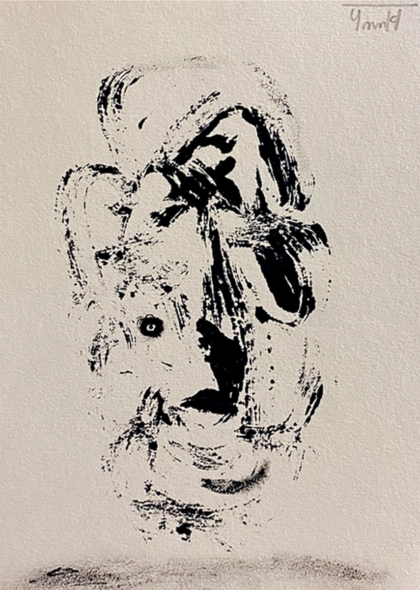 Impression of a distorted face