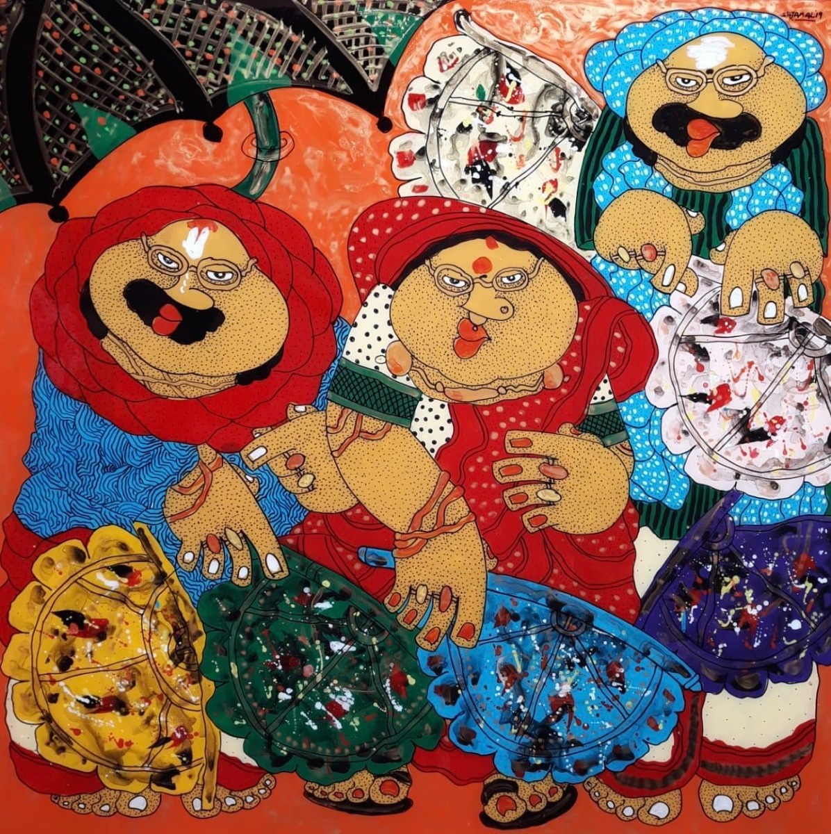 Babus and Bibi at the Market