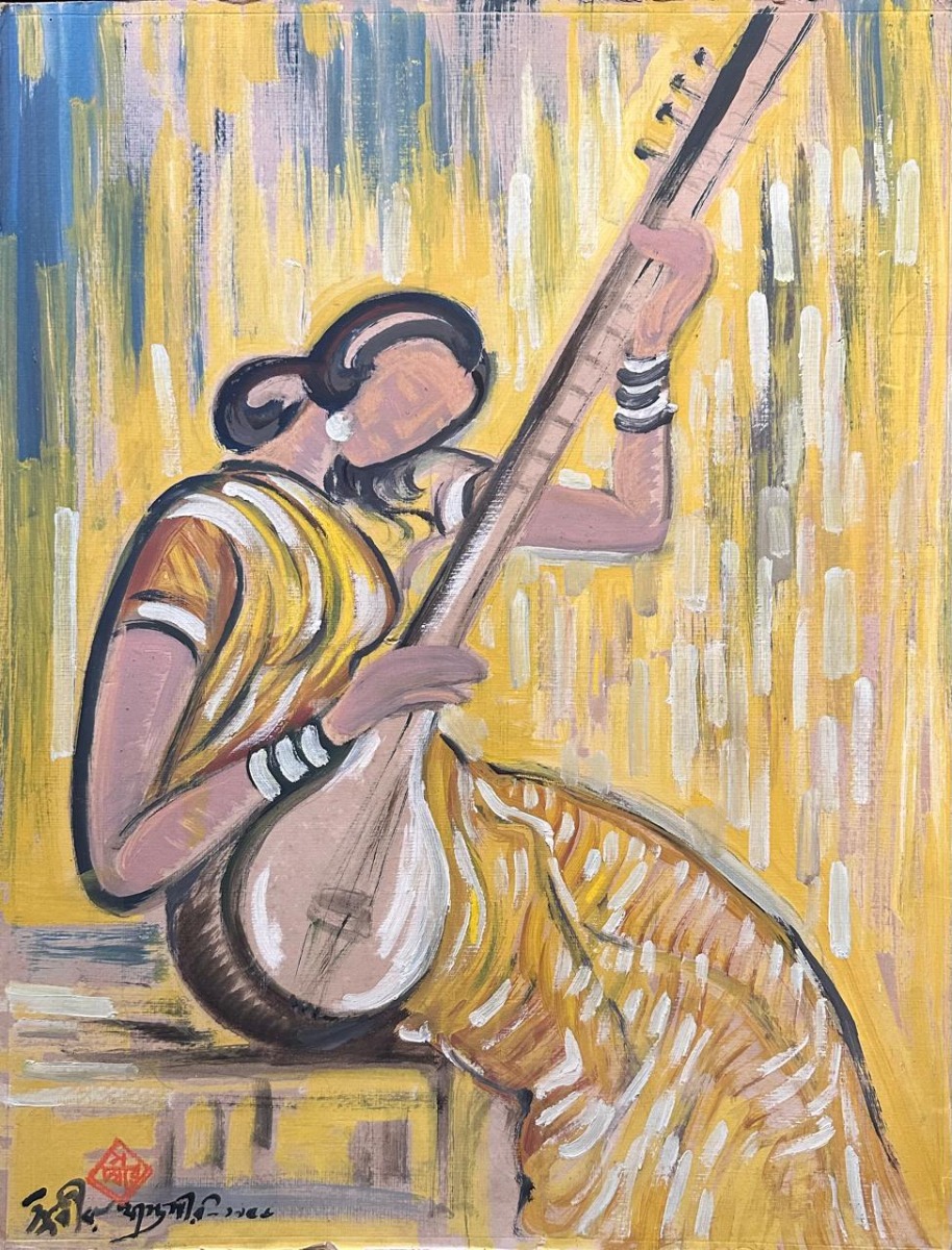 Woman with Tanpura