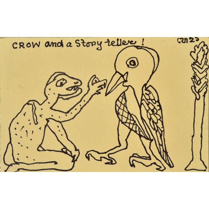 Crow & A Storyteller by Jogen Chowdhury.