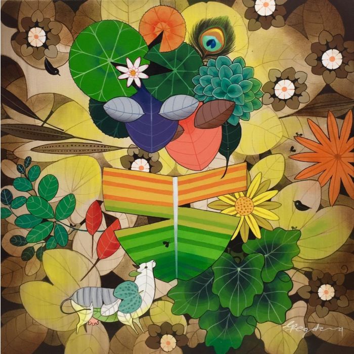 Radha Krishna by Ganapati Hedge.