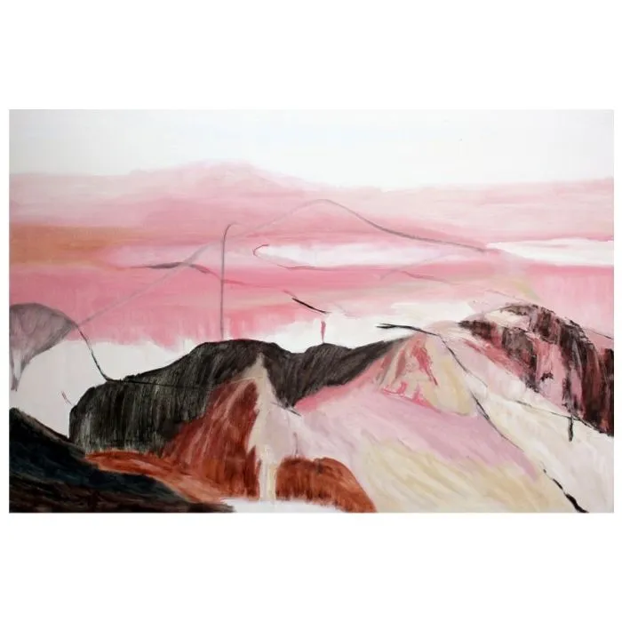 Speak in the Echoes by Sujata Kar Saha, oil on canvas, landscape, sea and sky