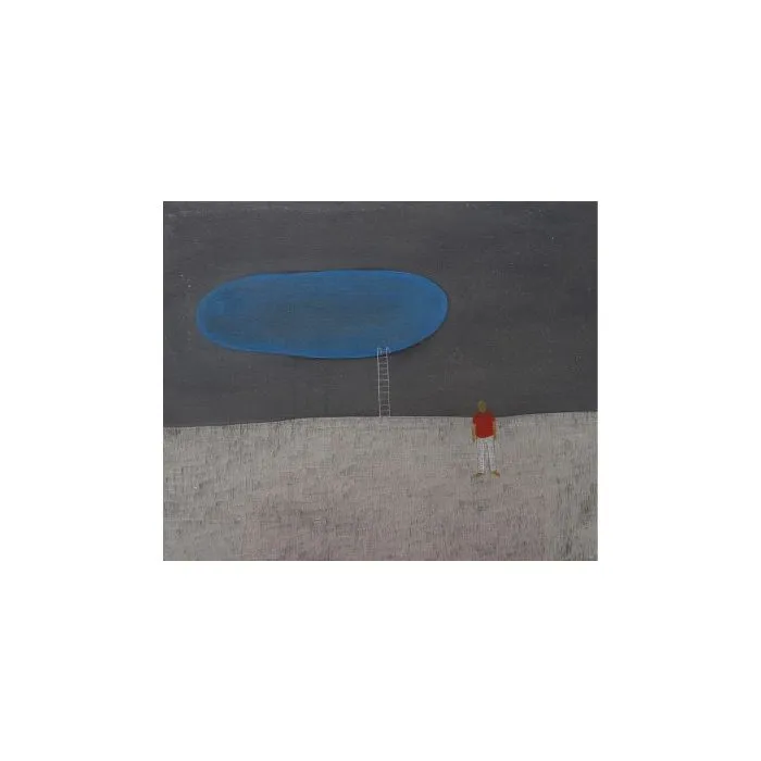 The Pool by Suman Patra, acrylic on canvas, people and portraits