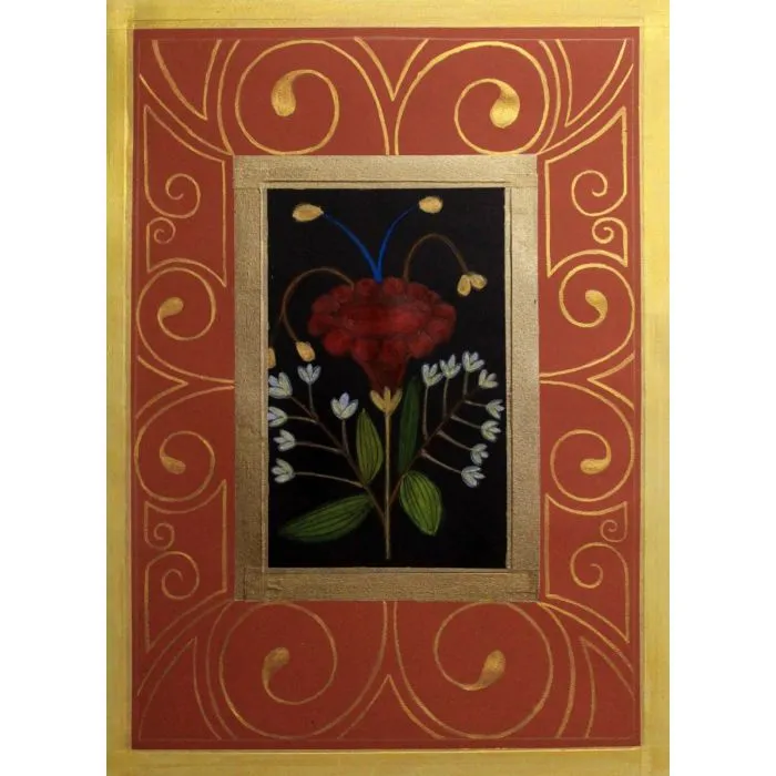 Flower 1 by Anirban Mishra, mix media on paper, flower