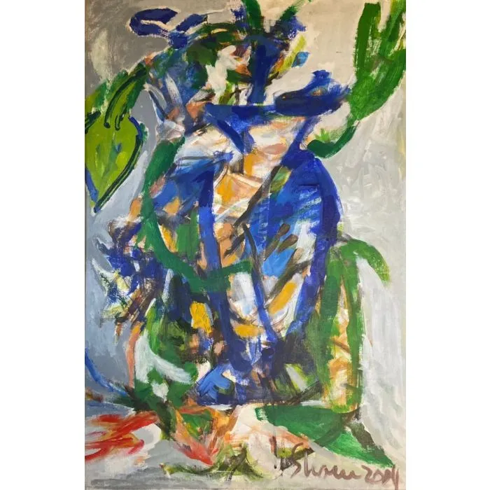 Still Life by Shanu Lahiri, acrylic on canvas board, still life