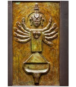 Mahismordini by sculptor Biman Bihari Das