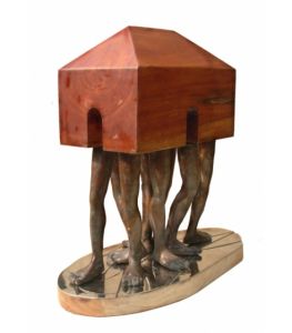 Homeless by sculptor Rakesh Sadhak
