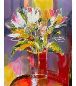 Still Life with Tulips by Vinayak Pasricha.