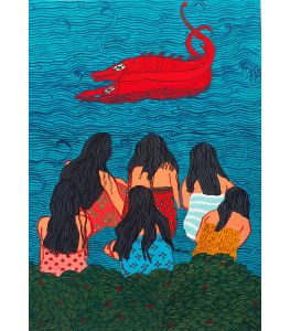 Women Taking a Bath by Sirsha Das