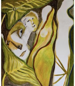 Nude amongst foliage