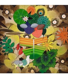 Radha Krishna by Ganapati Hedge.