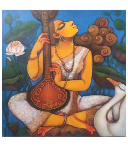 Goddess Saraswati by Manisha Srivastava