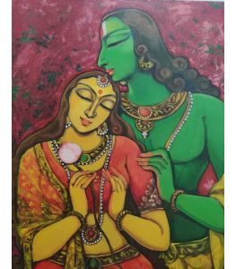 Eternal love of Vishnu and Lakhsmi by Manisha Srivastava