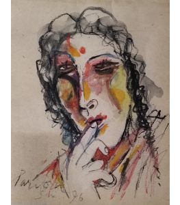 Woman Thinking by Paritosh Sen.