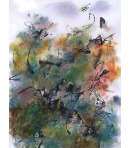 Flowers Under The Violet Sky