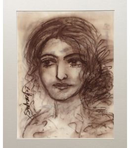Woman with hair curl