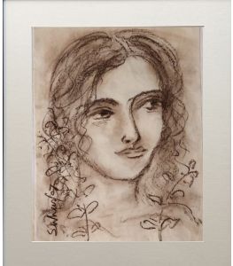Woman with flower