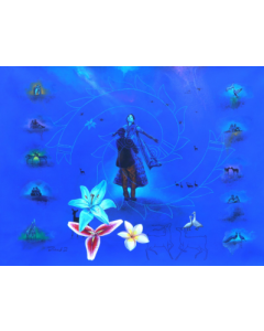 Blue Landscape by Rawindra Kumar Das