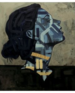 Adorned face by artist Arka Alam.