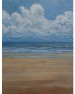 The quiet beach by artist Arka Alam.