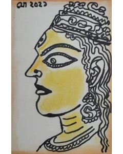 Devi Durga by Jogen Chowdhury.