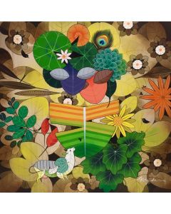 Radha Krishna by Ganapati Hedge.