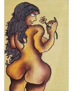 Nude with a Flower by Prokash Karmakar.