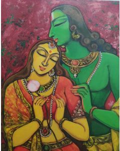 Eternal love of Vishnu and Lakhsmi by Manisha Srivastava