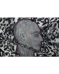 Bust amongst foliage