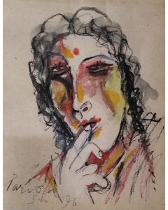 Woman Thinking by Paritosh Sen.