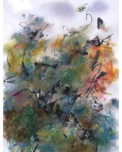 Flowers Under The Violet Sky