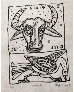 Buffalo & the Bird by Jogen Chowdhury.