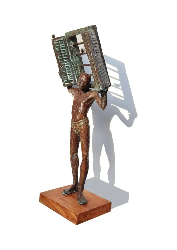 Baggage by Rakesh Sadhak, metal, people and portraits