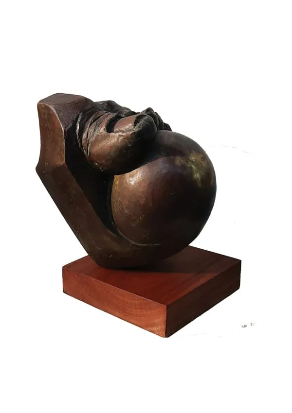 Dis mental leg by Rakesh Sadhak, metal, people and portraits