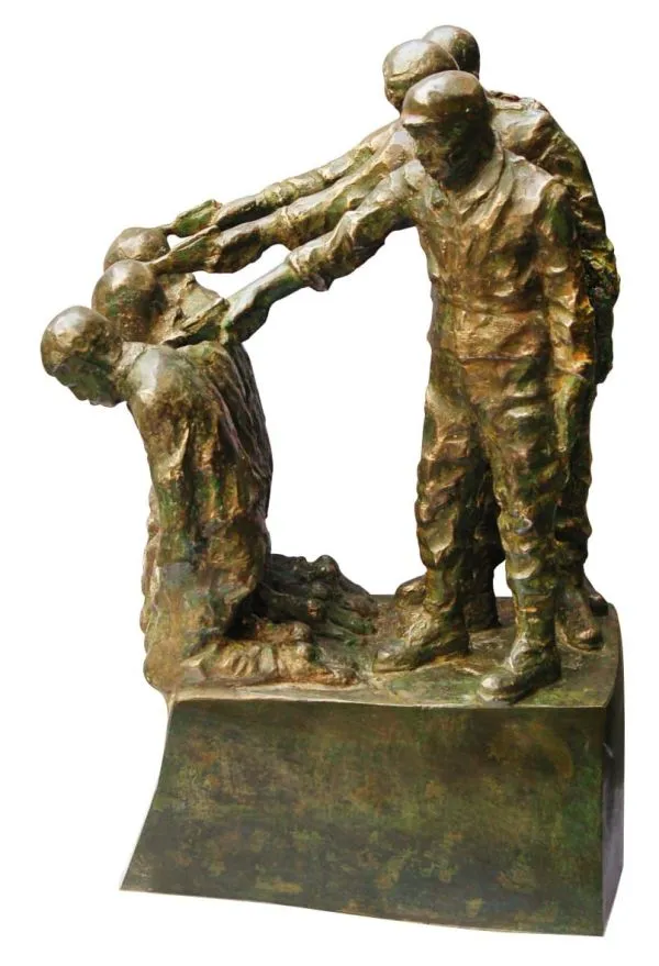Abandon by Tapas Biswas, bronze, people and portraits