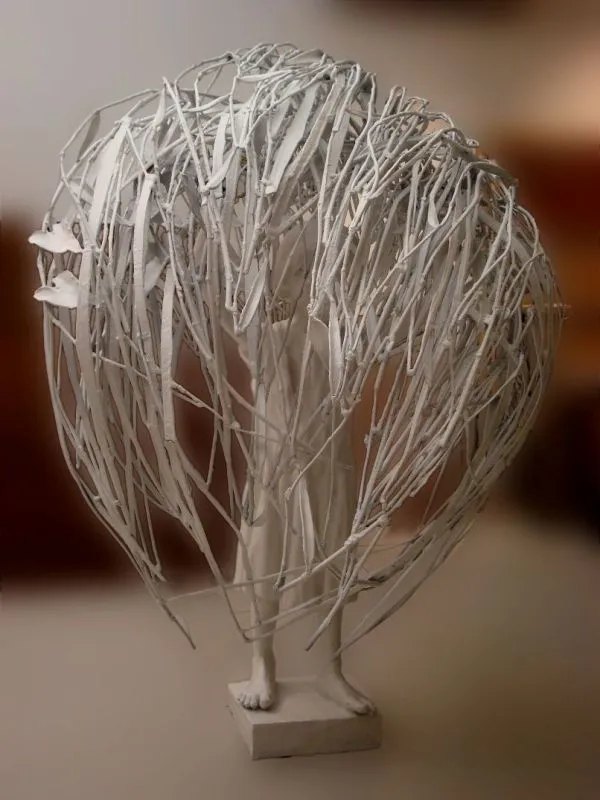 Mesh by Tapas Biswas, bronze, people and portraits