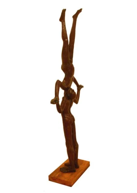 Balance by Rakesh Sadhak, bronze, people and portraits