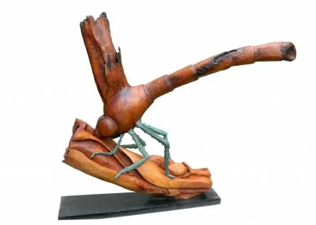 Beautiful by Rakesh Sadhak, bronze and wood, people and portraits