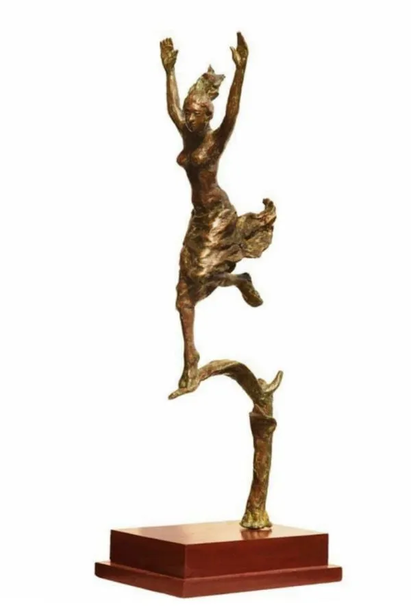 A Moment by Chaitali De Chanda, bronze, people and portraits