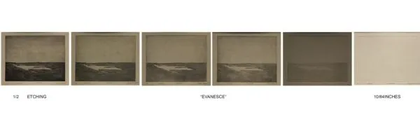 Evanescent by Rachita Bhowmmik, print on paper, landscape, sea and sky