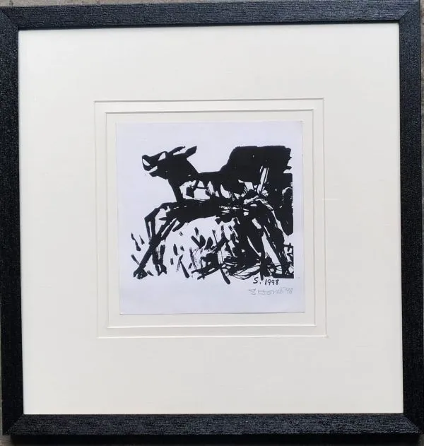 Animal by Somnath Hore, serigraph, animal