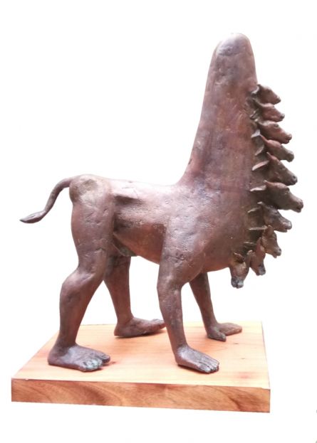 Doshabotar by Rakesh Sadhak, bronze, people and portraits