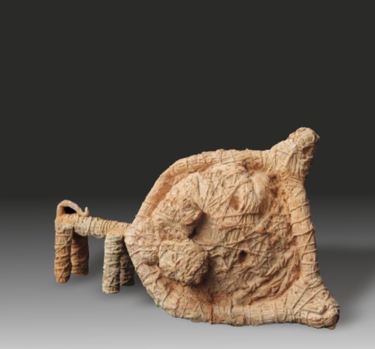 Animal-VI by Debojit Roy, terracotta, animal