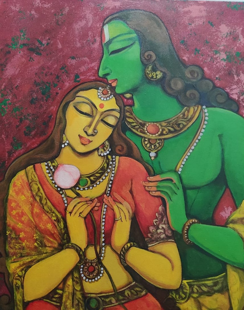 Eternal love of Vishnu and Lakhsmi
